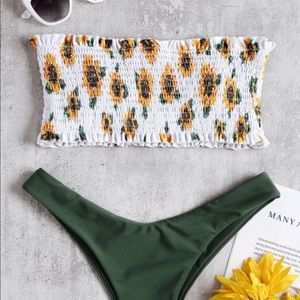Sunflower bathing suit top